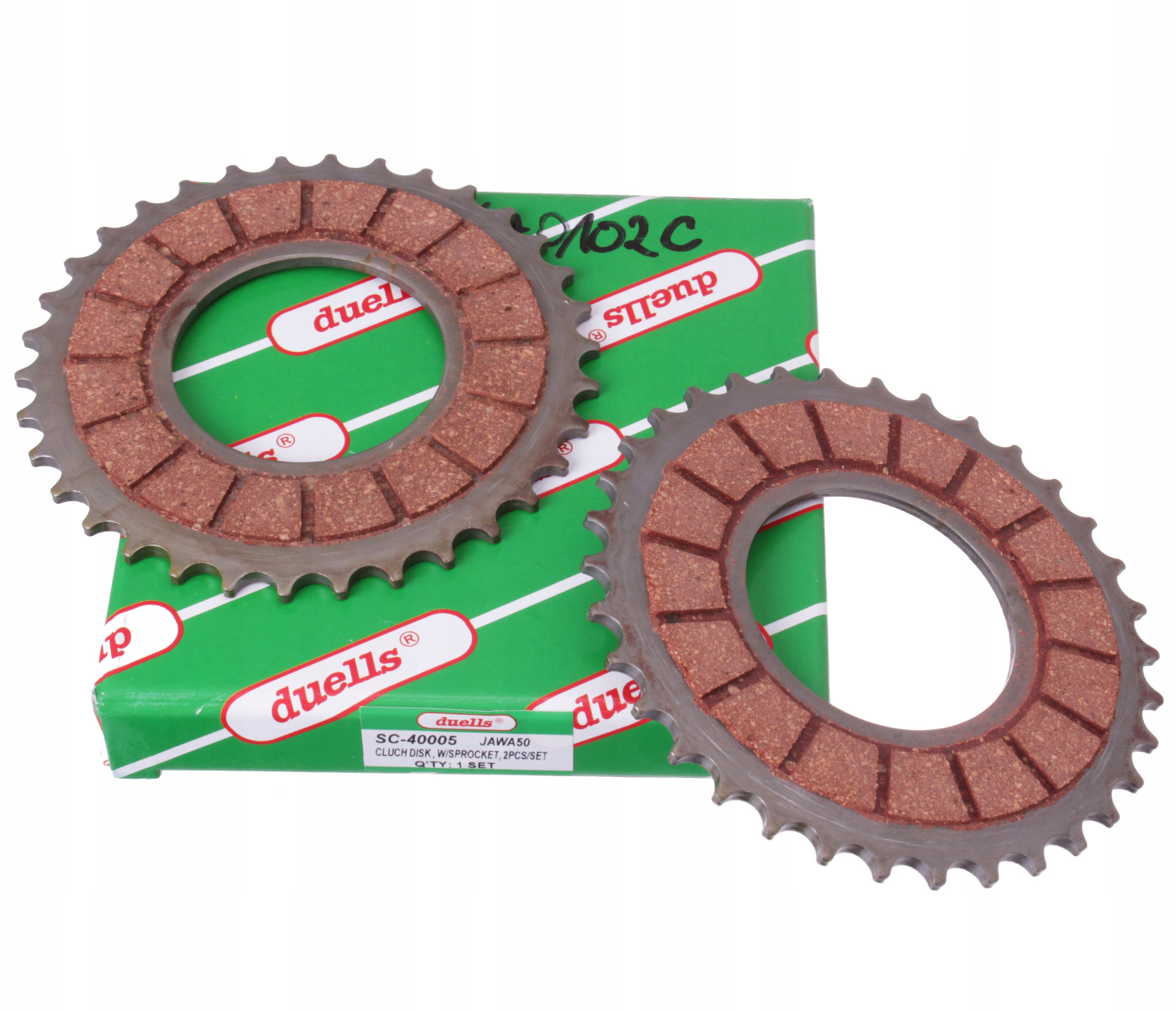 ROMET OGAR 200 JAWA 50 21 20 Mustang 23P Tarcza Sprzęgłowa Duells 2 Sztuki