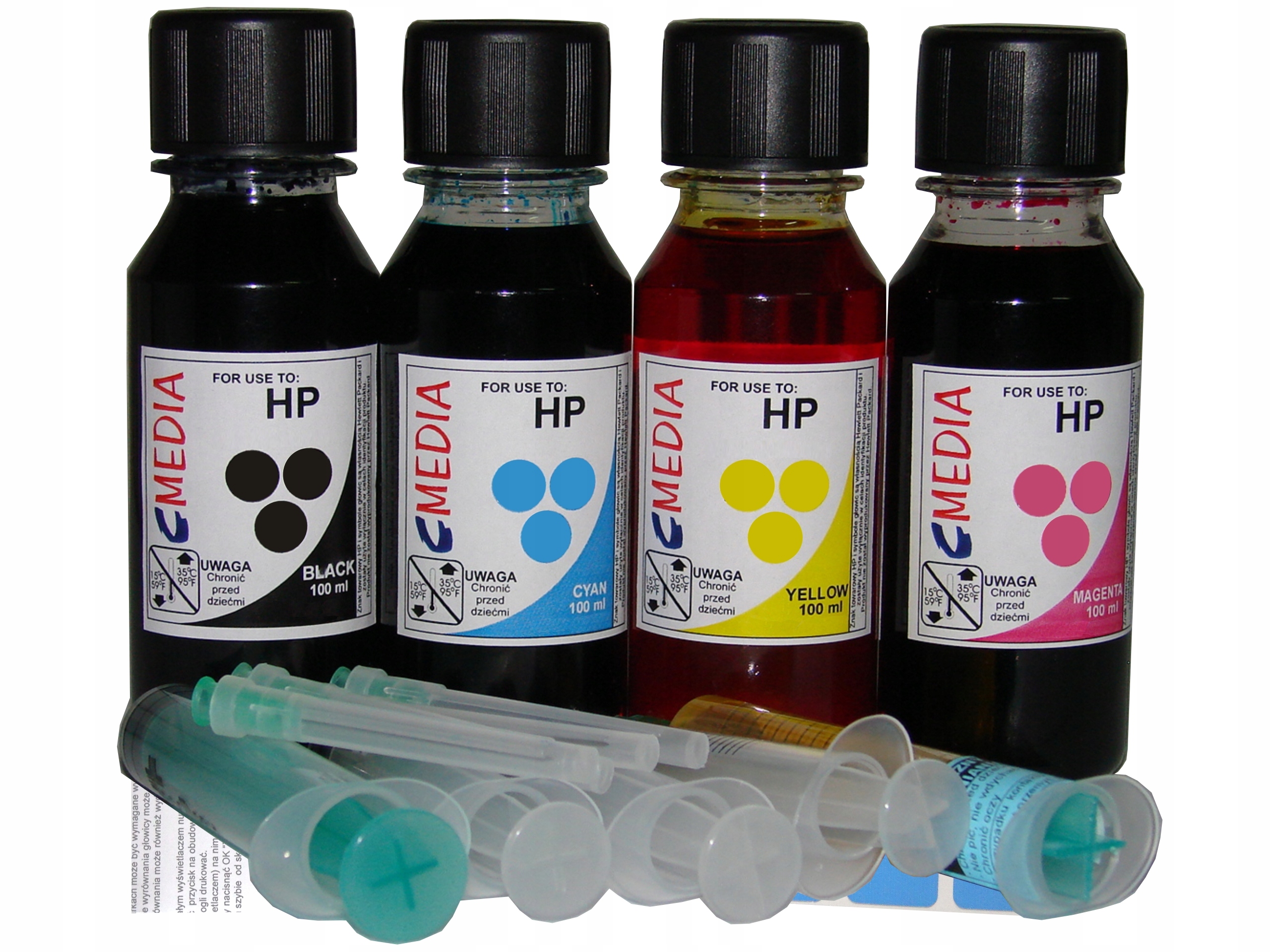 

Tusze czarny, Do Hp 301 302 305 652 653 703