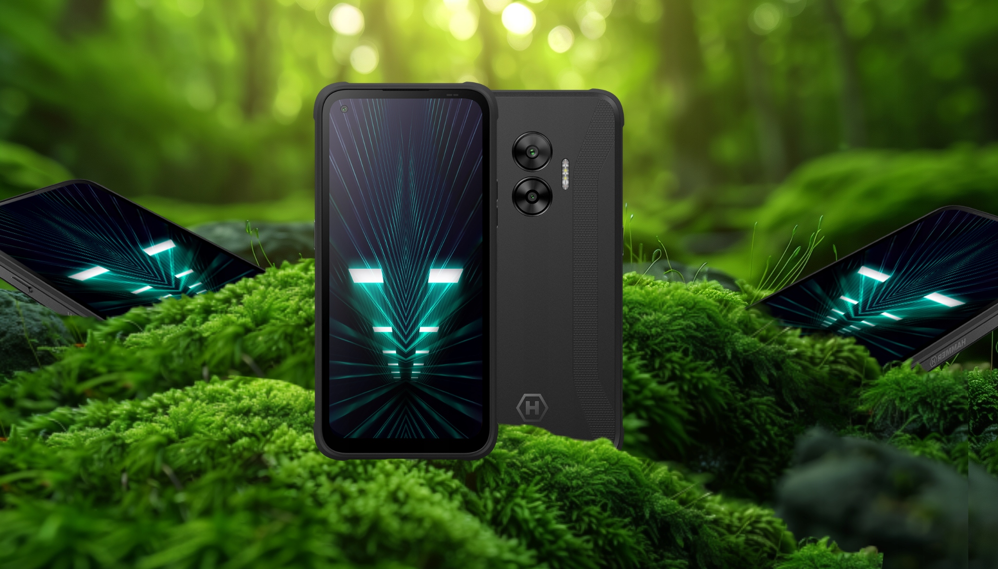 Smartfon HAMMER FORCE 5G, Wymienna bateria, Wytrzymały, IP69, 120Hz Opcje SIM Dual SIM