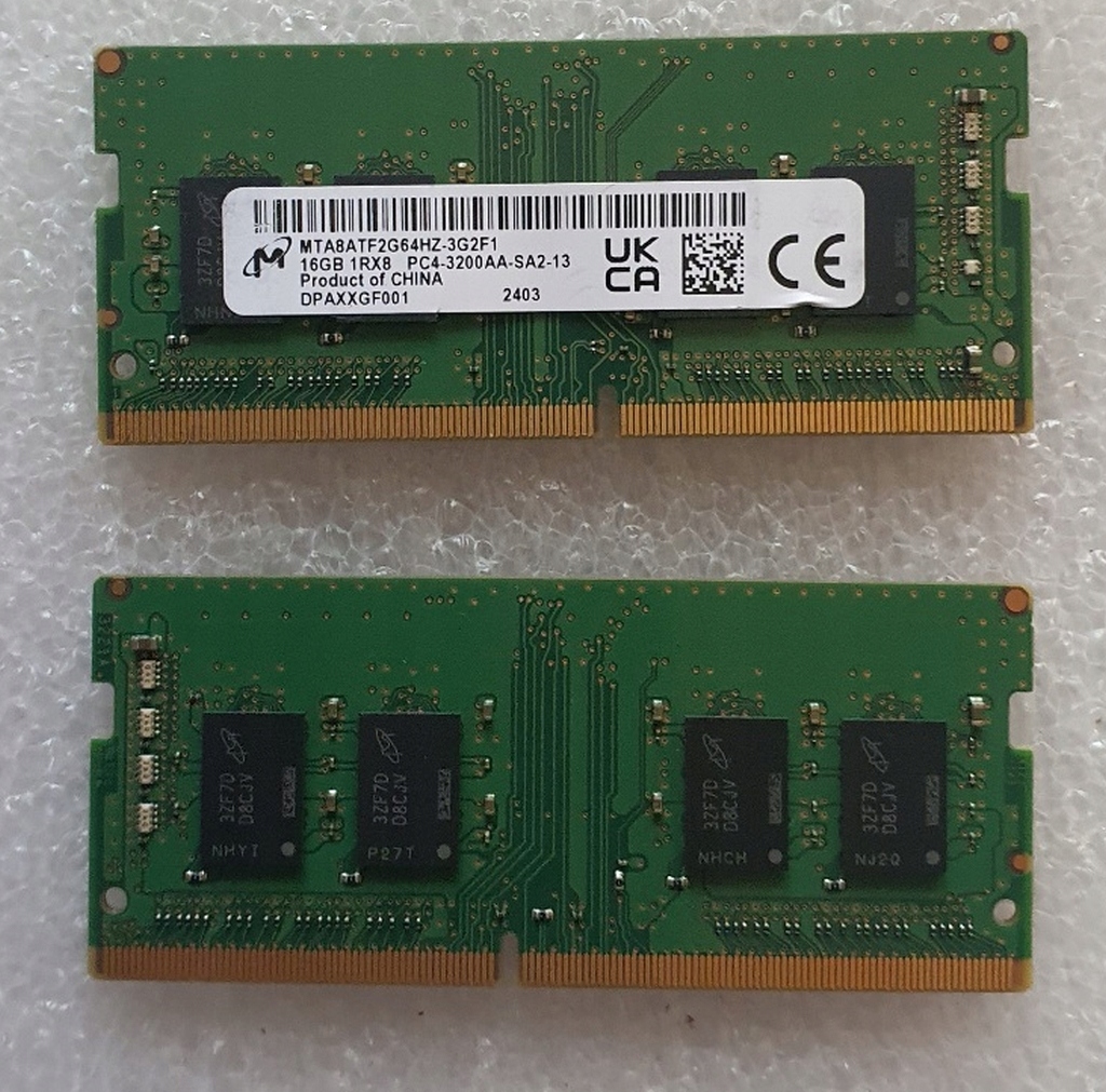 Pamäť Ram DDR4 16GB 3200 Micron MTA8ATF2G64HZ-3G2F1