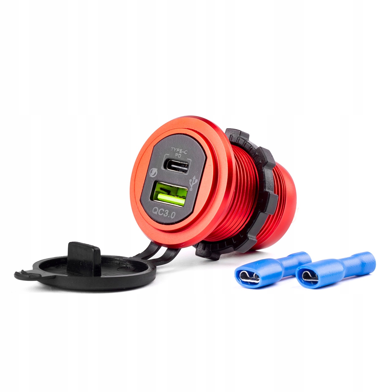 

Ładowarka Samochodowa Do Motocykla Usb Qc Usb-c