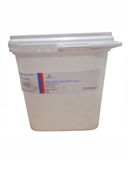 

Chlorek Magnezu Sześciowodny czysty 5kg