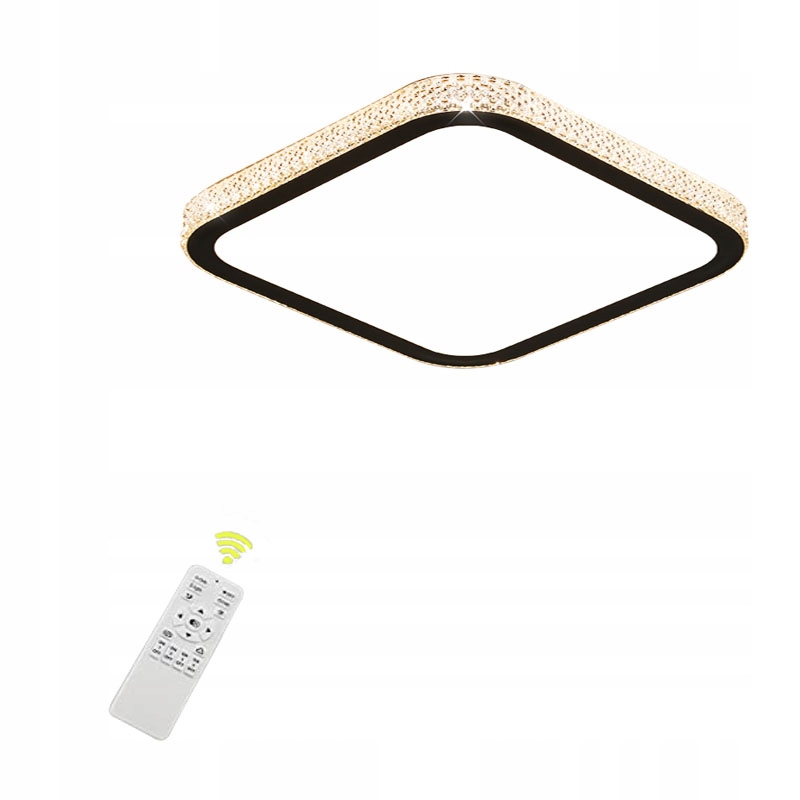 Lampa sufitowa nowoczesna LED 43W ściemniana pilot