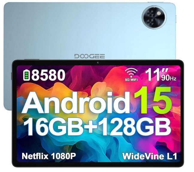 Tablet Doogee U11 11“ Android 15 16GB+128GB WiFi Bluetooth