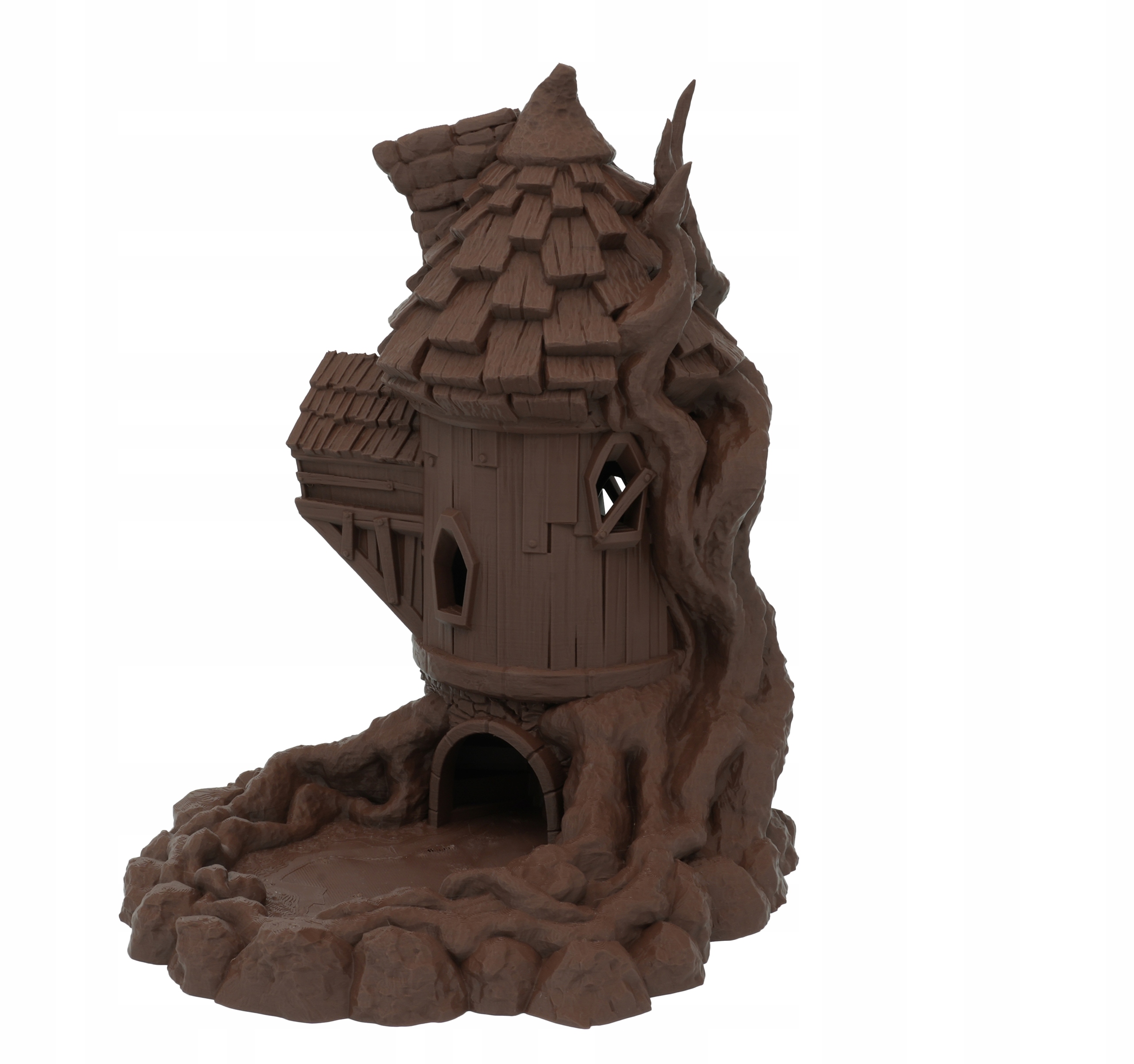 Domek czarodzieja duża wieża do kości - Dice Tower Brązowy Producent inny