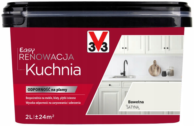 V33 FARBA EASY RENOWACJA DO KUCHNI BAWEŁNA 2L