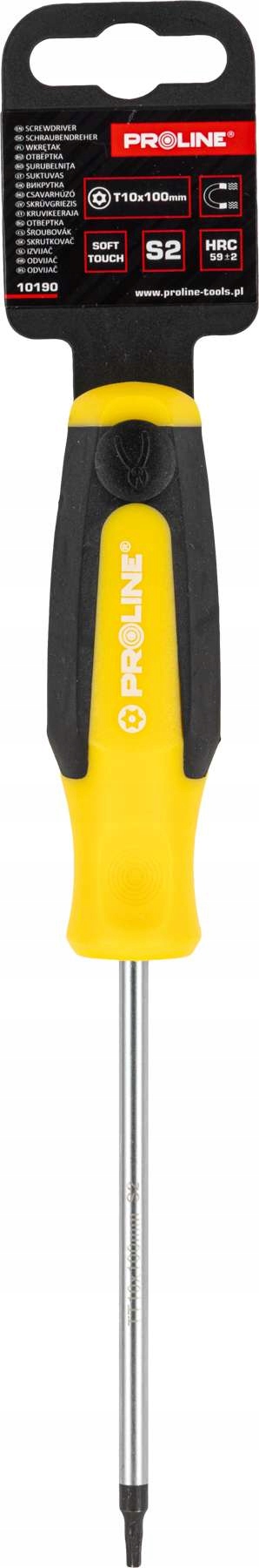 Proline Wkrętak Torx Security z otworem soft-touch 10190