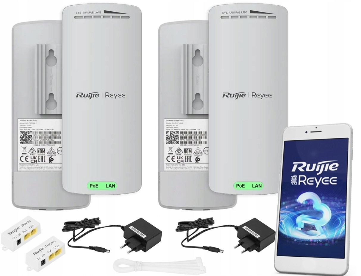 Most Sieciowy Wifi Punkt Dostępowy Zewnętrzny 2ANTENY Wifi Bridge Aplikacja