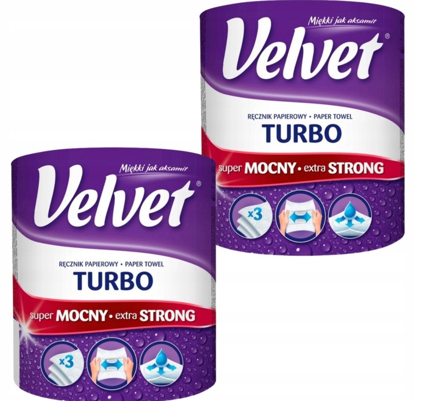 

2X Ręcznik Kuchenny Papierowy Velvet Turbo Mocny