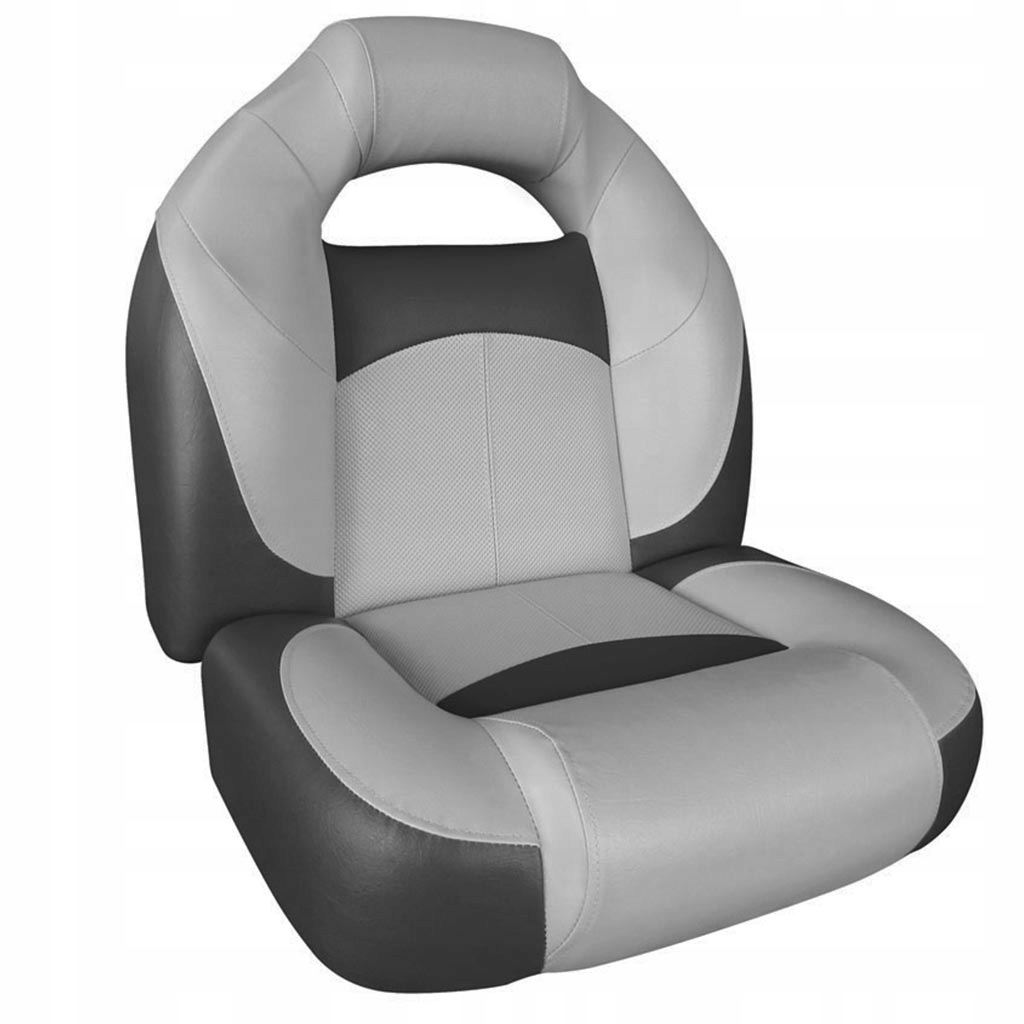 Fotel do łodzi MyBoat Bass Premium High Back Szaro Grafitowy Fotel Basowy