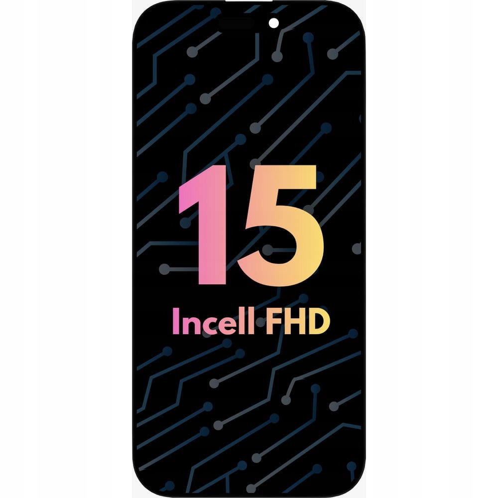 LCD displej pro iPhone 15 Náhradní Incell Fhd těsnění