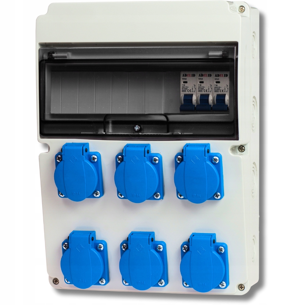 Stavební rozvaděč Zahradní rozvaděč 6x230V Certifikát