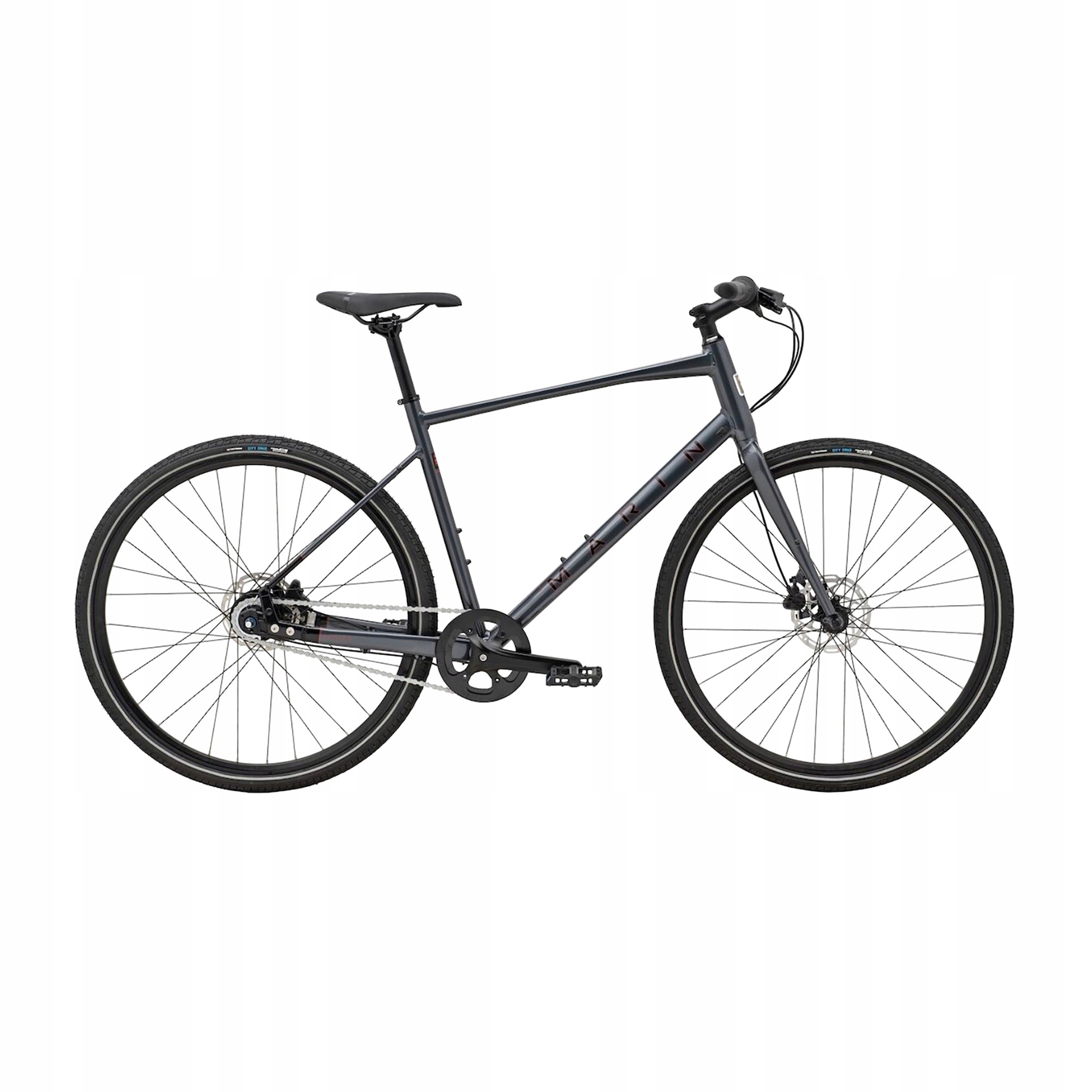 Rower miejski Marin Presidio 2 700C gloss charcoal/black/black red M