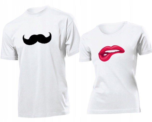 

Koszulki dla par Wasy I Usta Walentynki XXL