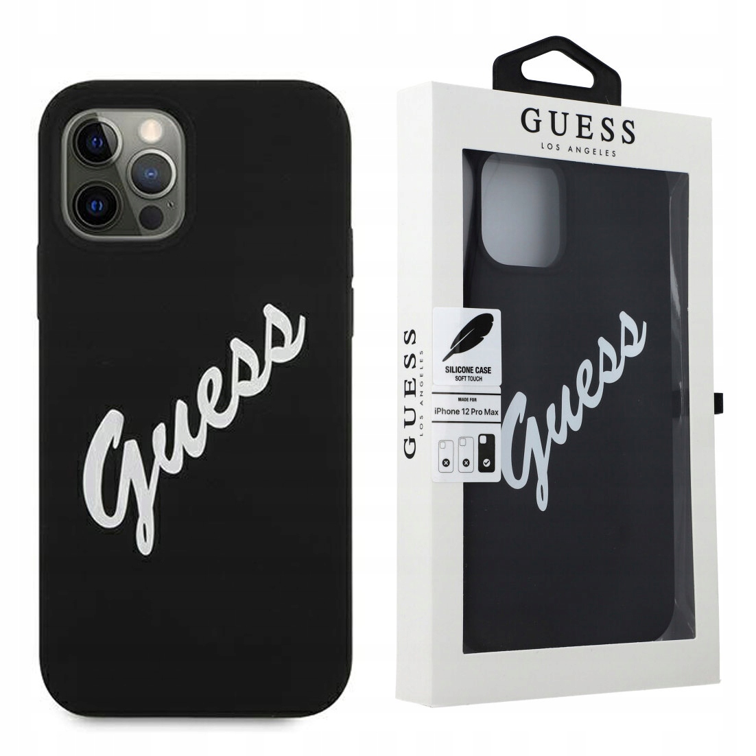 

Etui do iPhone 12 Pro Max, Guess Silicone Vintage