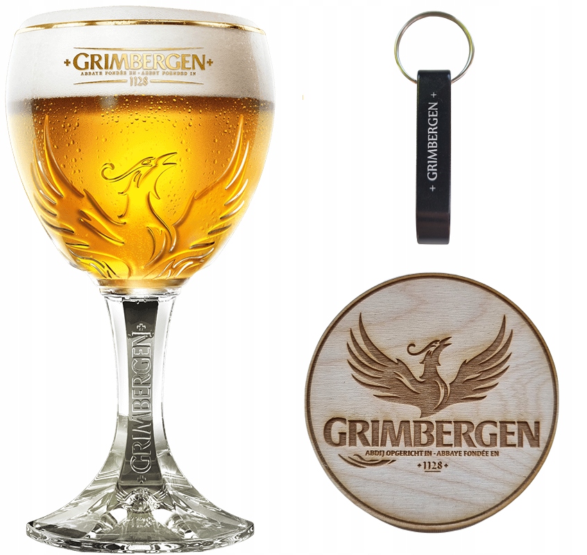 DUŻY 0,5L Kielich Pokal Kufel Szkło Grimbergen