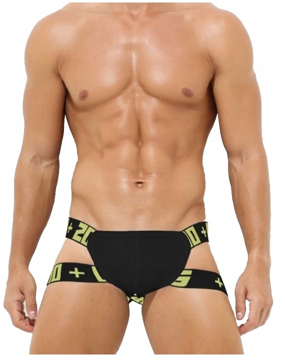 Czarne Jockstrapy Gym Szeroka Guma Jockstrap M