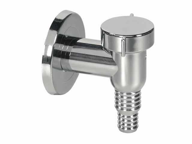 Syfon pralkowy nadtynkowy chrom