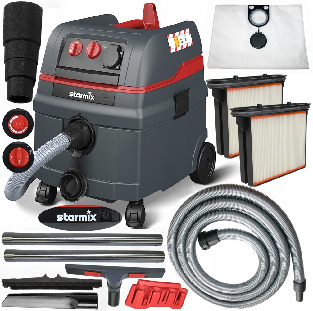 Starmix 1625 Top Odkurzacz przemysłowy z osprzętem Odkurzacz z otrząsaczem