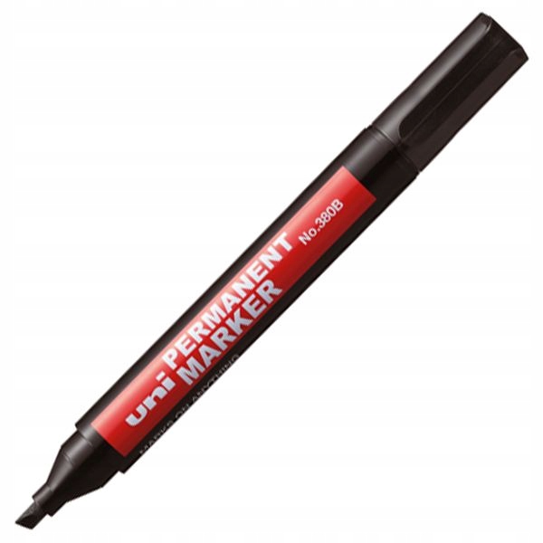 

Marker permanentny Uni NO-380B ścięty czarny
