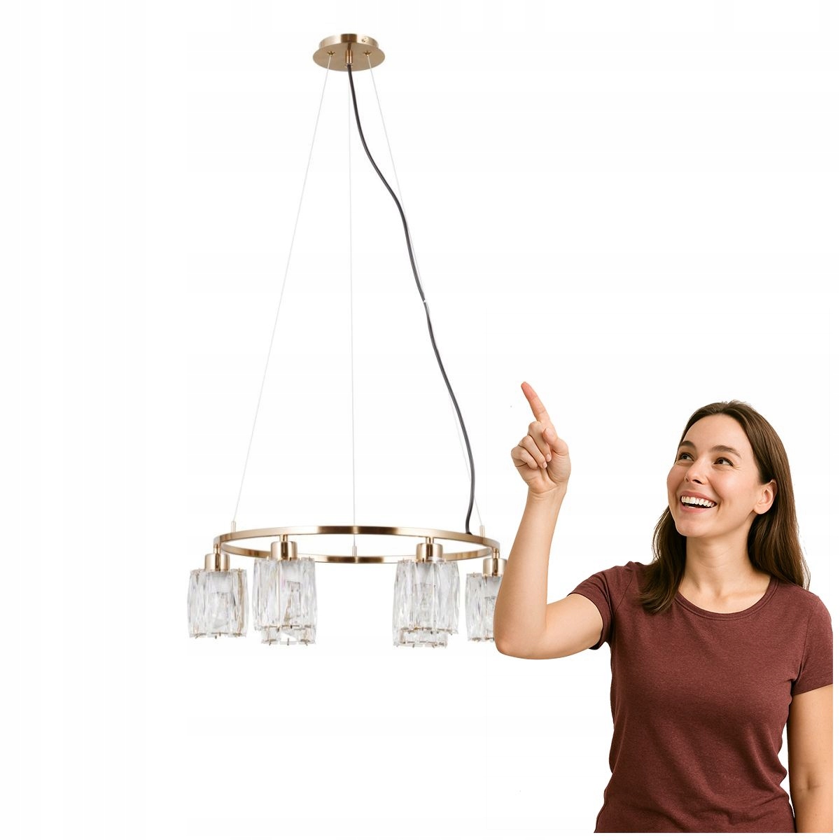 Závesná lampa Simona PND-40814-6-HBR Italux