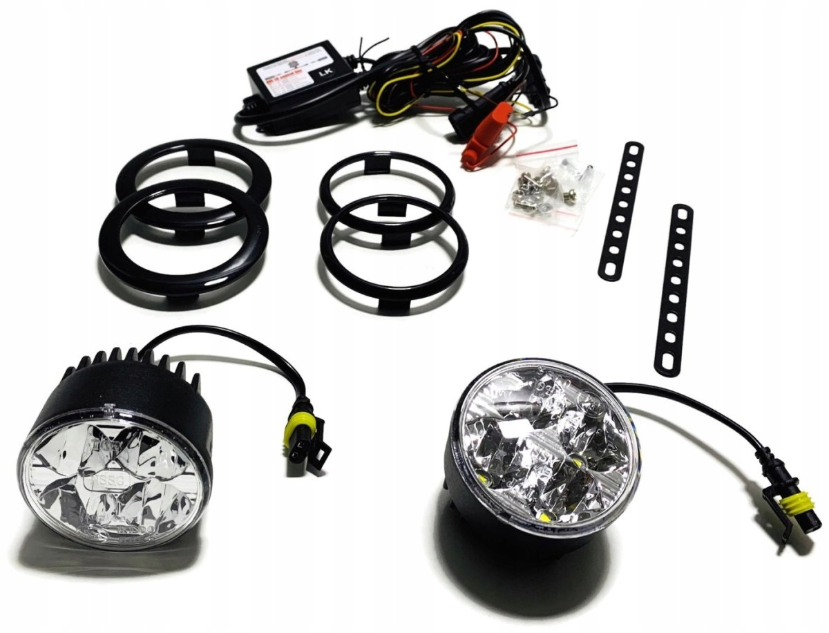 Denní Svícení 4 Led Světla Kulatá 7 CM 12 V 24 V