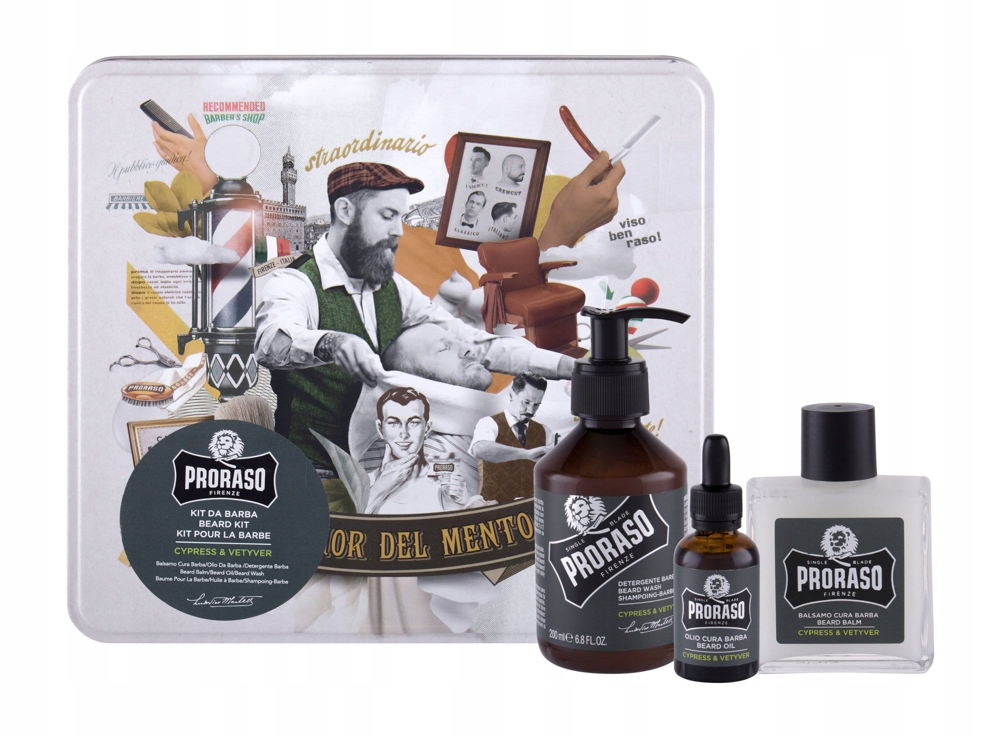 Proraso sada na vousy Cypress and Vetyver