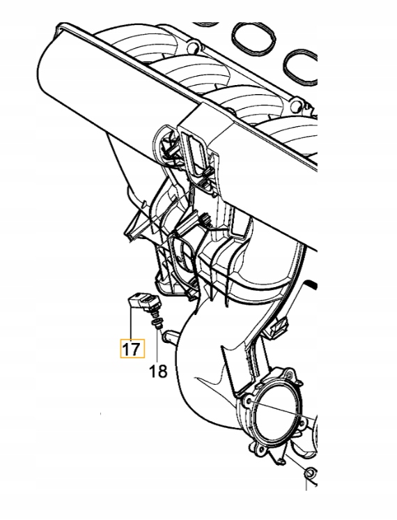 Volvo XC90 S80 V70 XC60 XC70 snímač tlaku Map senzor Oe