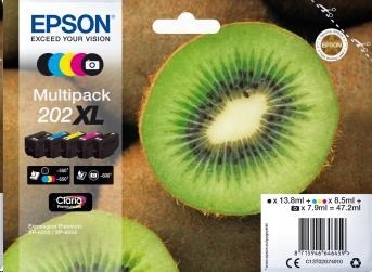 Atrament Epson Multipack "Kiwi" 5 farieb 202XL Claria Premium Ink…