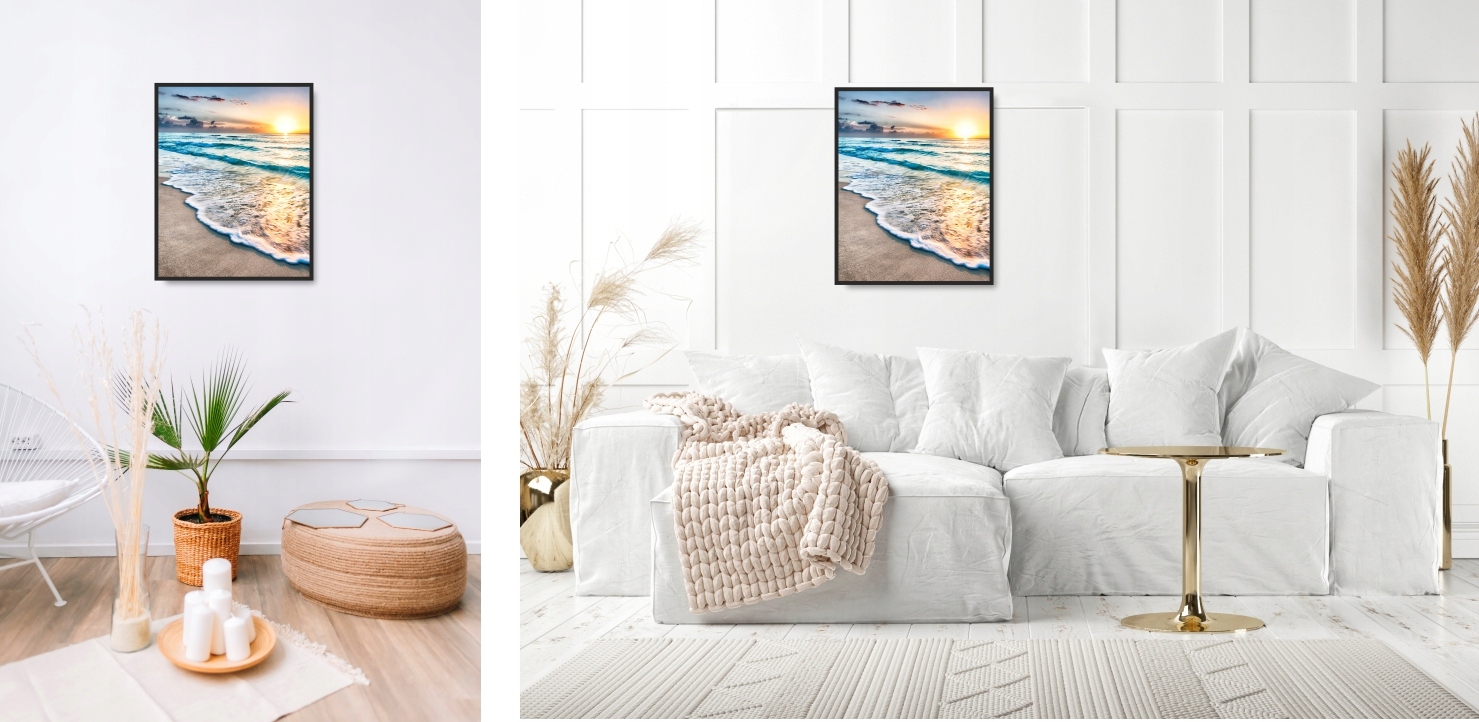 PLAŻA SŁOŃCE plakat obraz B1 100x70cm #126 Szerokość produktu 70 cm