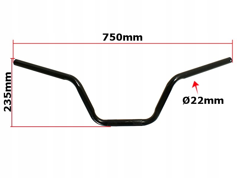 Kierownica Atv 150 200 250 Diablo Fuxin Bashan 75cm