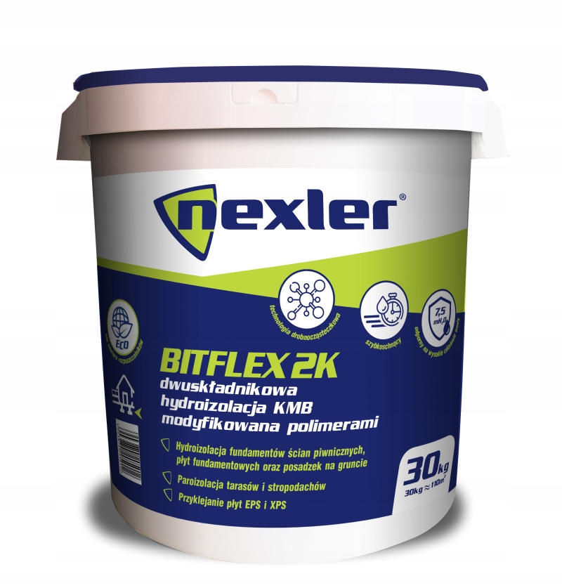 Nexler Bitflex 2K Hydroizolacja dwuskładnikowa grubowarstwowa 30kg