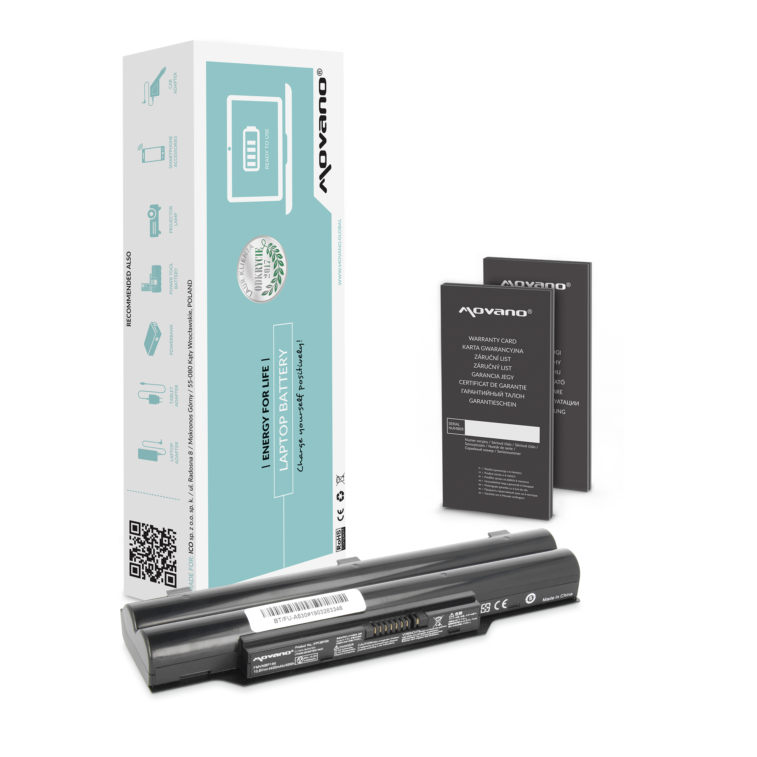 Bateria FPCBP250 do Fujitsu Lifebook A530 AH530 AH531 AH562 LH520 LH701