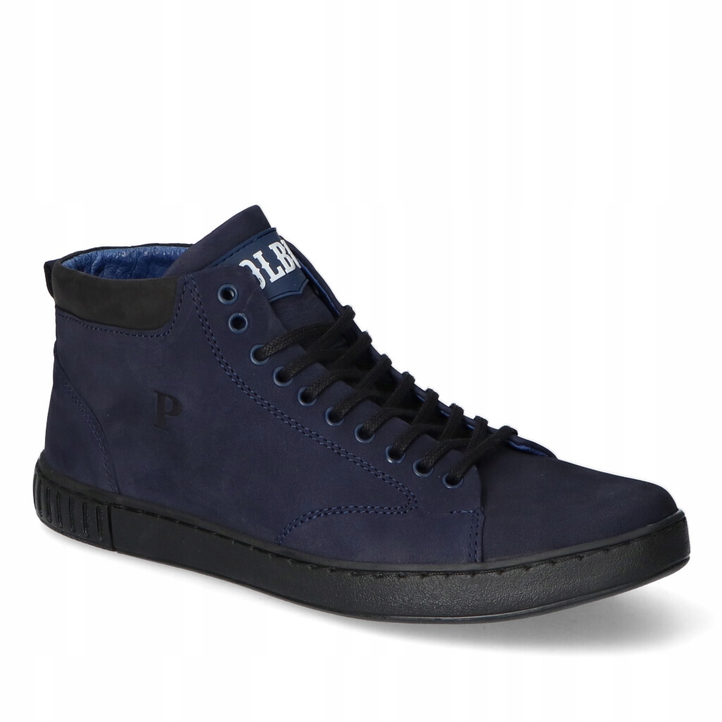 Pánské Kotníkové Boty Polbut 2108W5 tmavě modré nubukové 43