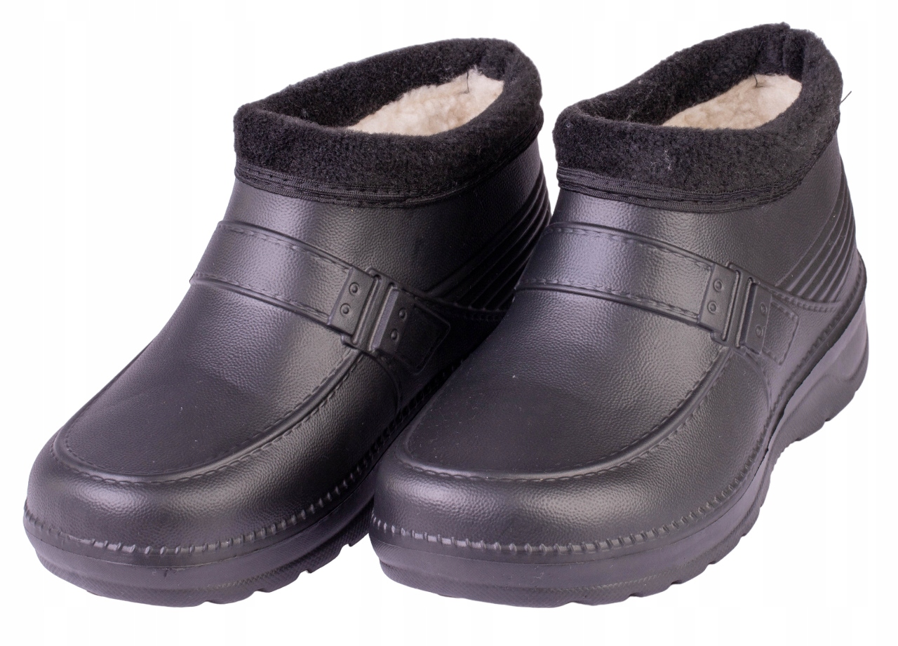 KALOSZE CHODAKI MĘSKIE OCIEPLANE KRÓTKIE LEKKIE PIANKOWE GP29 EVA 43/44 Rozmiar 43,5