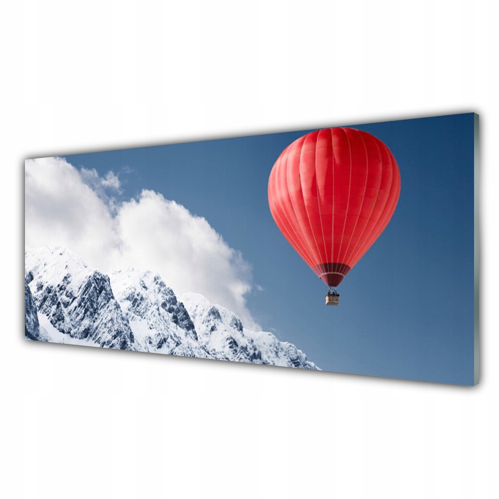 

Fotoobraz nowoczesny 125x50 Balon Szczyty Gór Zima