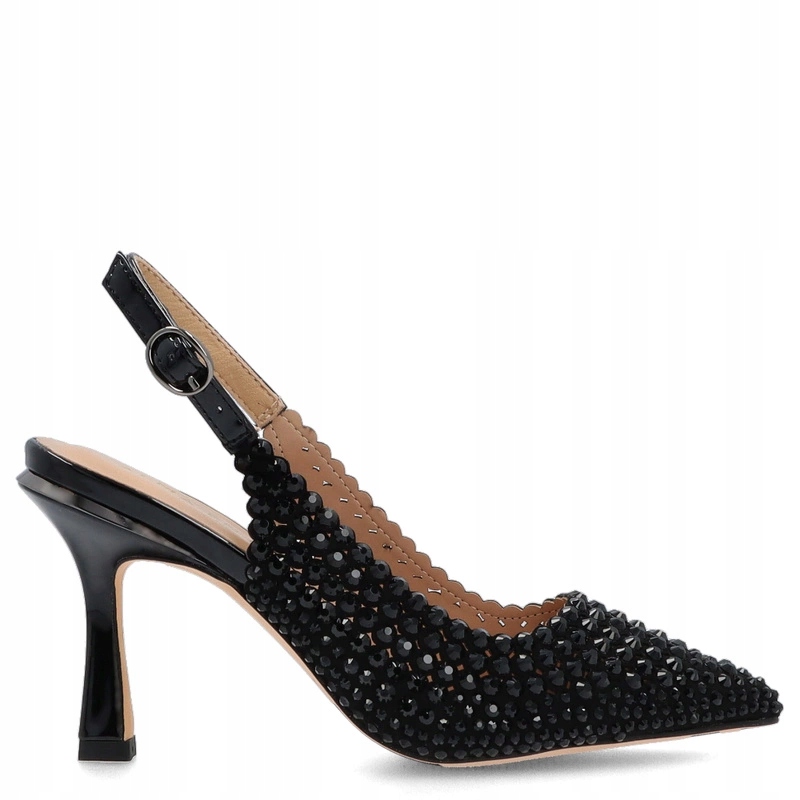 Španělské lodičky s odkrytou patou Alma En Pena I250408 Černé 36