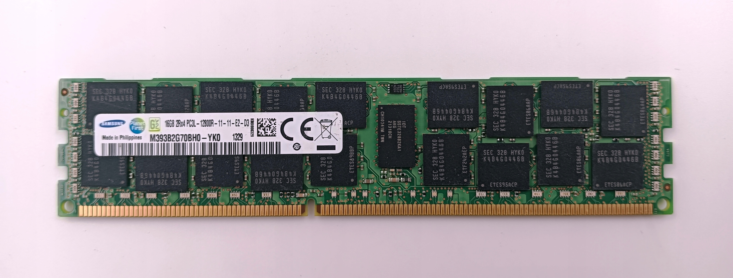 SAMSUNG 16GB DDR3 2Rx4 1600MHz PC3L-12800R REG ECC
