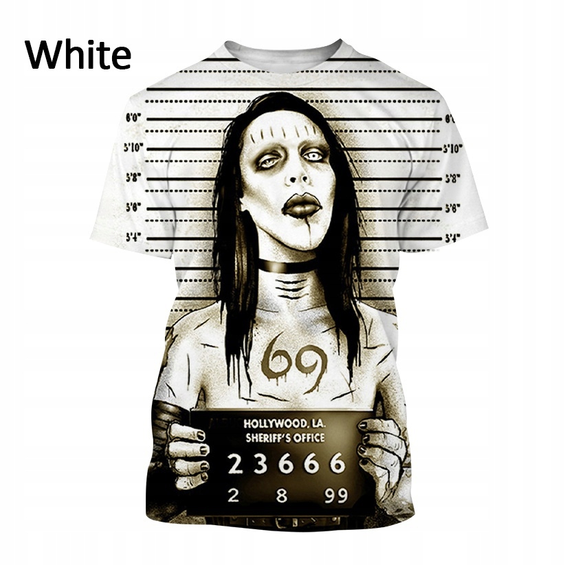 Nová módní rapperská košile Marilyn Manson 3DT za 363 Kč - Allegro