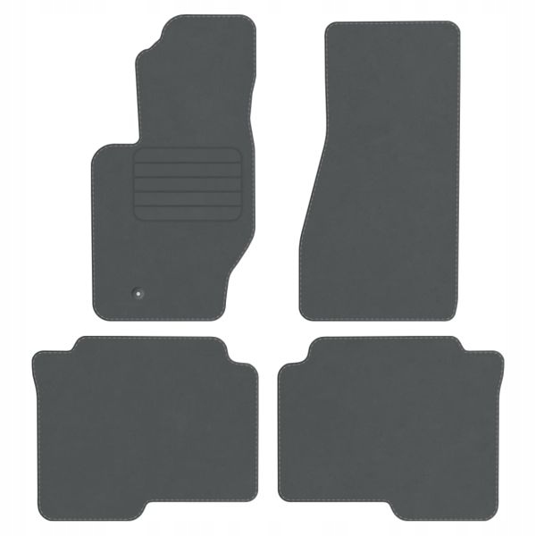 Jeep Commander 06-10 Koberce velurové Comfort Šedé