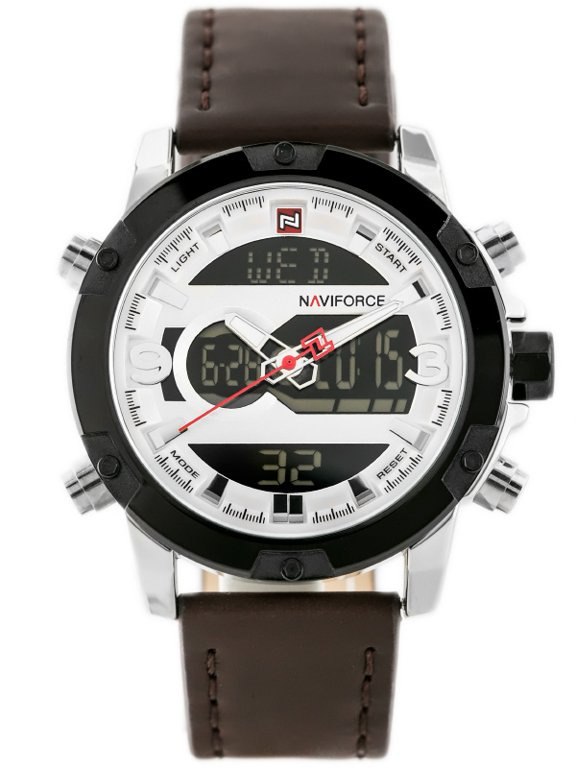 Pánské Hodinky Naviforce Mechanismus Seiko NF9097 Hnědé