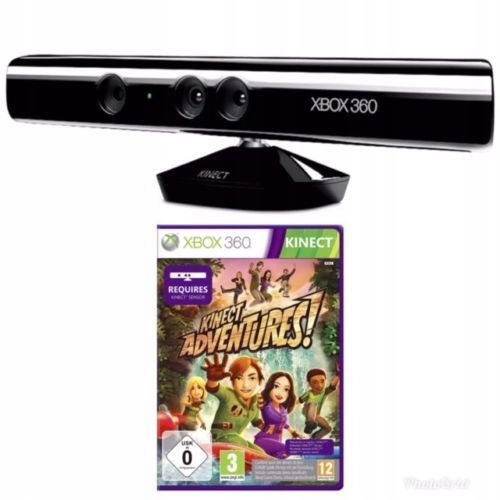 Zestaw sensor Kinect plus gra Kinect Adventures