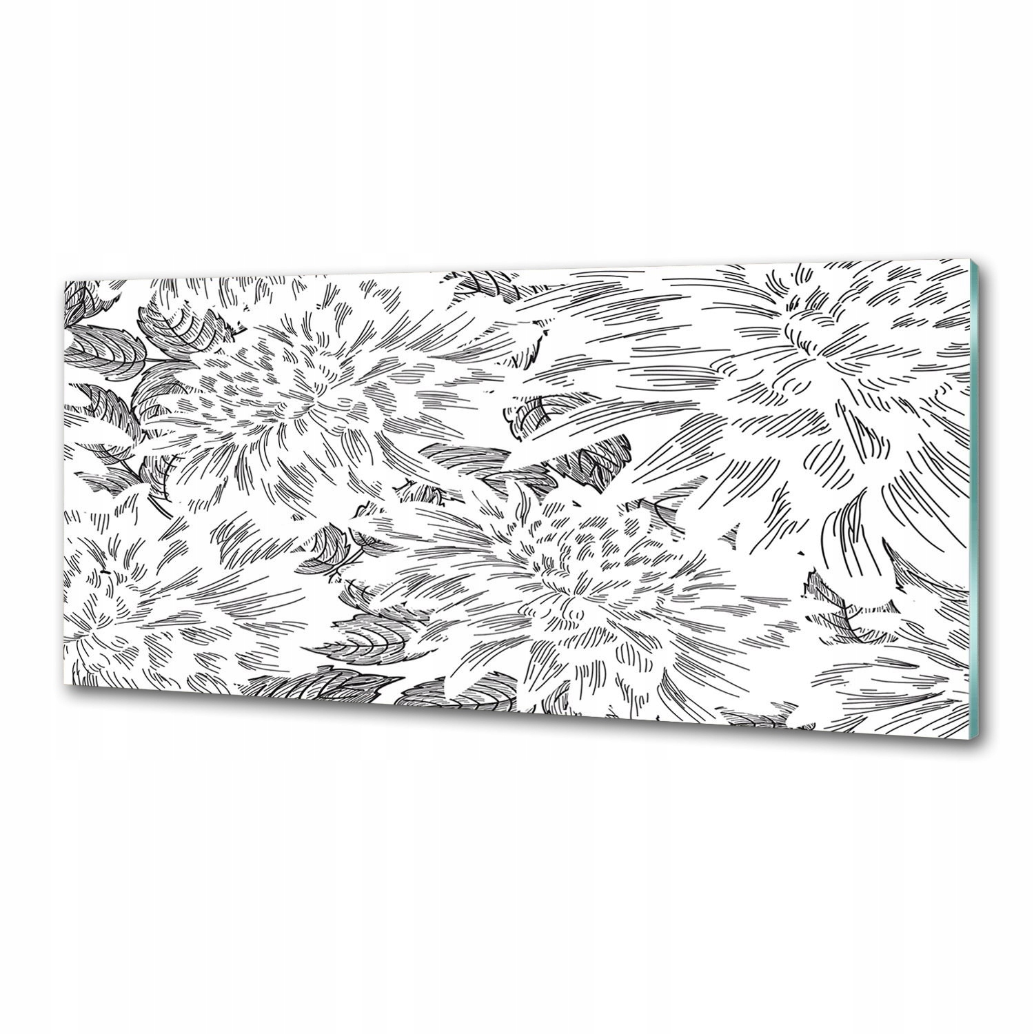 Panel do kuchyne Kvetinový vzor 125 x 50 cm Lepidlo