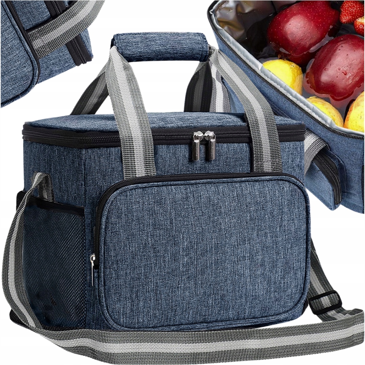 Torba Termiczna ŚNIADANIOWA duża LUNCH BOX na śniadanie jedzenie napoje Marka bez marki