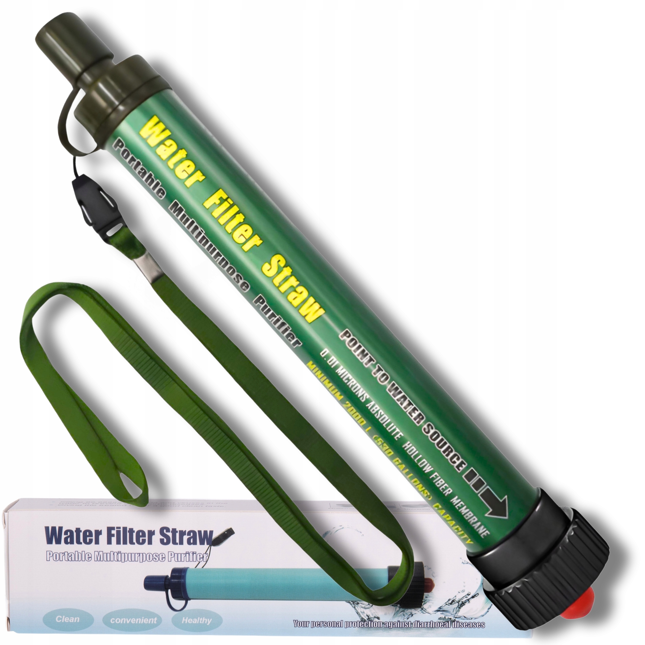 Filtr Do Vody turistický Survival akvarijní slámový Výkonný 2000L