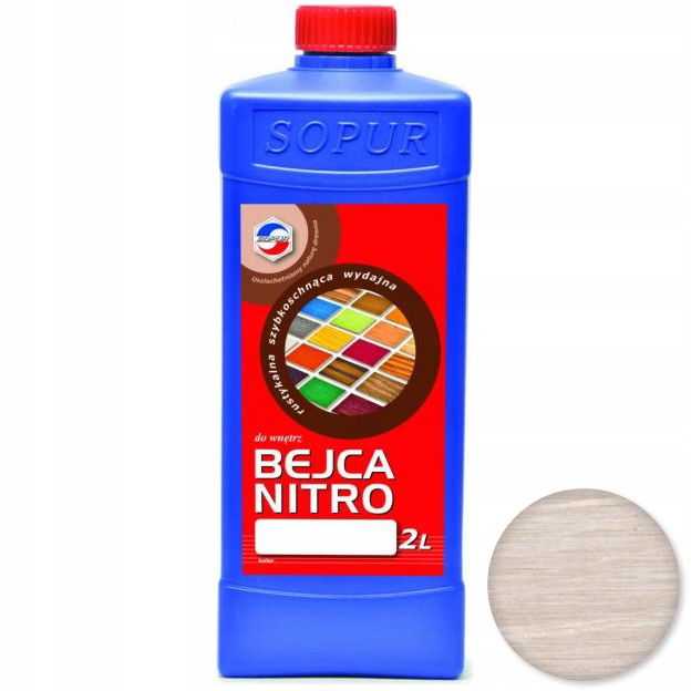 Bejca nitro do drewna Sopur 2l biel 20-012