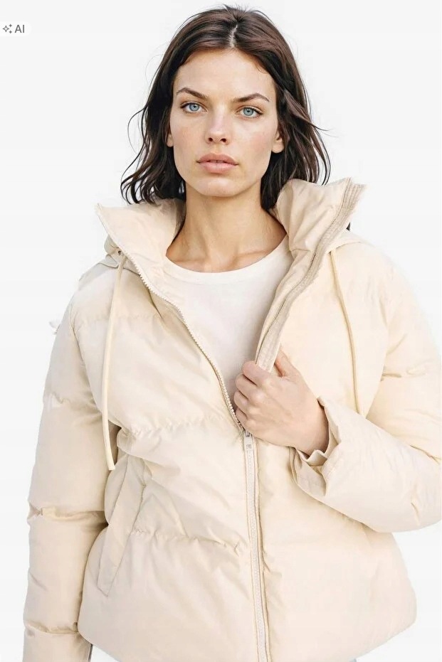 Defacto Dámská Teplá Prošívaná Bunda Béžová Oversize XL 5IA