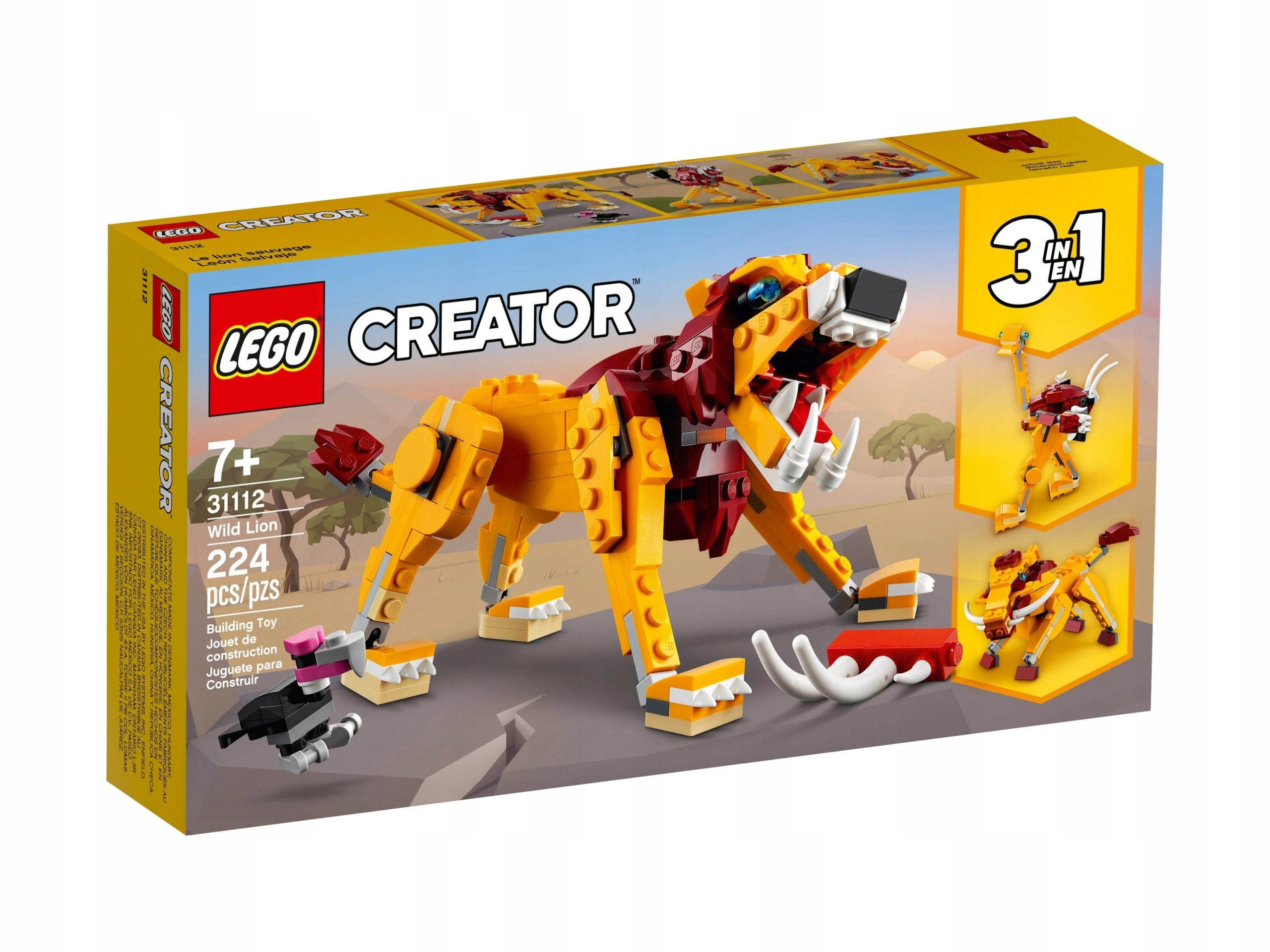 Lego 31112 Creator 3v1 Divoký lev