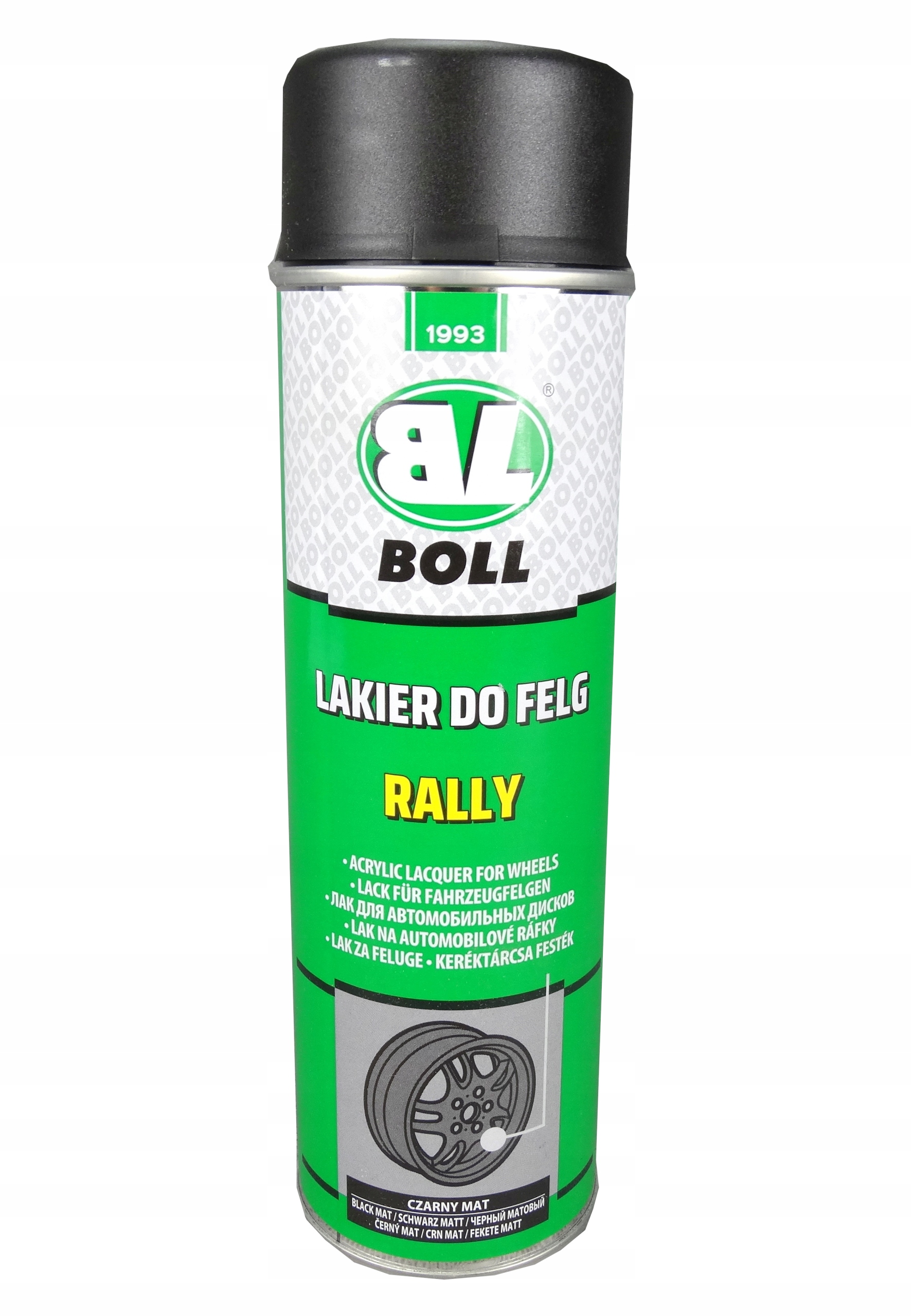 Boll Lakier Do Felg Samochodowych Czarny Mat