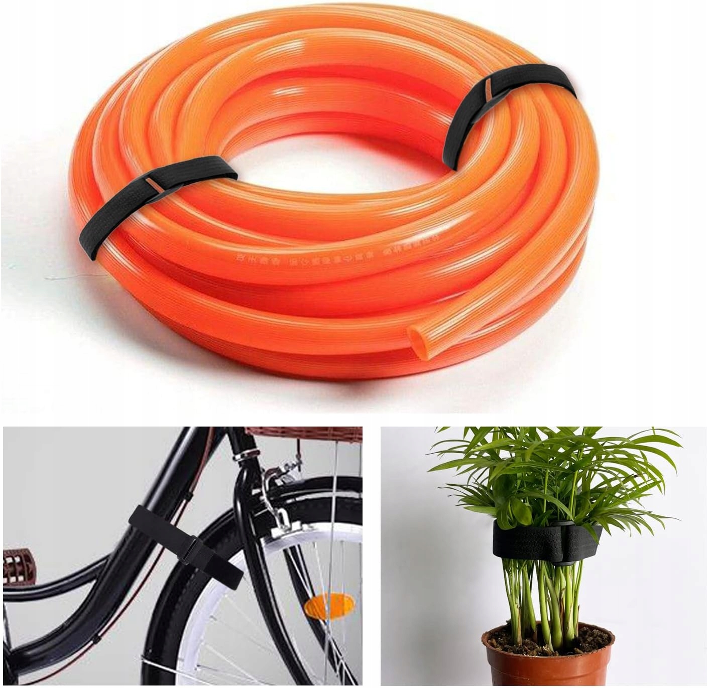 TAŚMA RZEPOWA 10M KLAMRY ZACISKOWE 50SZT ZESTAW Średnica 1000 mm